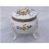 Image 1 : Round Porcelain Footed Jewelry Box #2144247