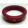 Image 1 : Bakelite Vintage Rhubarb Colored Bracelet with #2144297