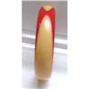 Image 1 : Bakelite Bel Kogan orange and cream bangle #2144304