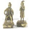 Image 1 : Dickens Bookends Brass Figurines c1900 #2144854