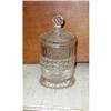 Image 1 : Elegant Early Covered Glass Jam Jar #2145365