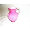 Image 1 : Fenton Cranberry Hobnail Syrup Jug #2145413