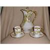 Image 1 : Limoges handpainted chocolate set with large #2156458