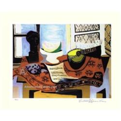 PABLO PICASSO CUBIST MANDOLIN STILL LIFE SIGNED#2156617