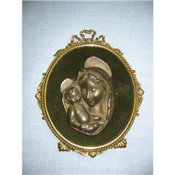 Mother and Child Icon on velvet from Italy!  #2156628