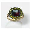 Image 1 : Georgian garnet and paste gold ring #2156706