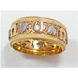 Heart and Horseshoe 14Kt Gold Band #2156711