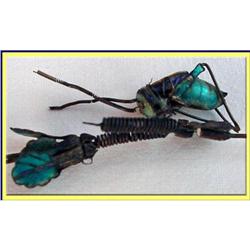 ANTIQUE CHINESE ENAMEL SILVER HAIR ORNAMENT #2156907