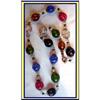 Image 1 : MULTICOLOR VENETIAN MURANO GLASS  NECKLACE 1940#2156914