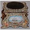 Image 1 : Antique Shell Sailor's Valentine box, c. 1894 #2168059