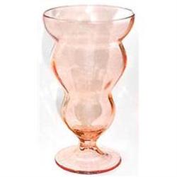 Federal LIDO Rose Glow Glass Footed Tumbler Set#2168542