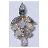Image 1 : Lavalier  with 6 opals -gold filled #2168689