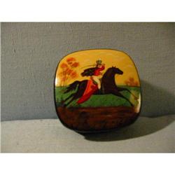 Russian Hand painted vintage metal box !  #2168937