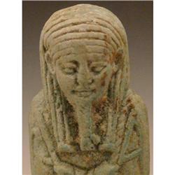 ANCIENT EGYPTIAN FAIENCE LATE PERIOD USHABTI  #2169047