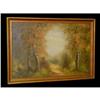 Image 1 : Impressionist Wooded Forest Landscape Oil #2169110