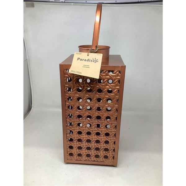 Paradise Antique Copper Indoor Lantern