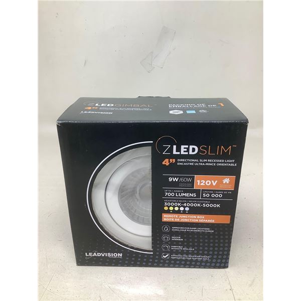 ZLED Slim 4" Directional Slim Recessed Light
