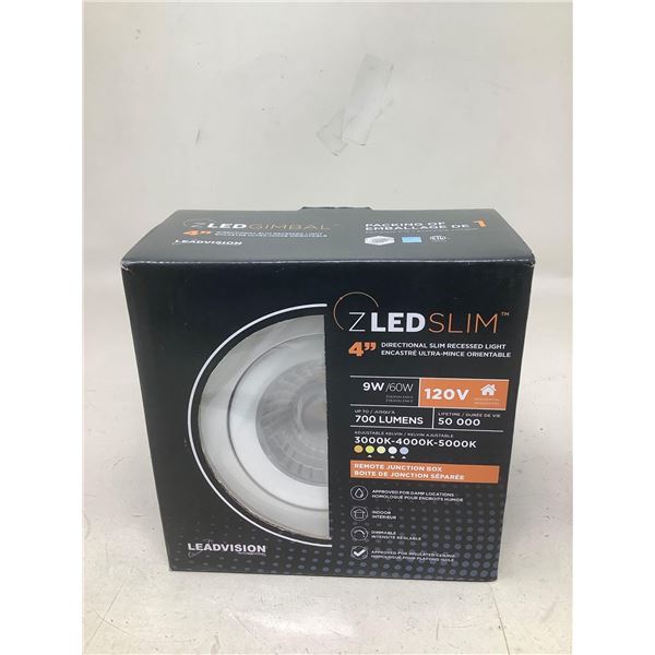 ZLED Slim 4" Directional Slim Recessed Light