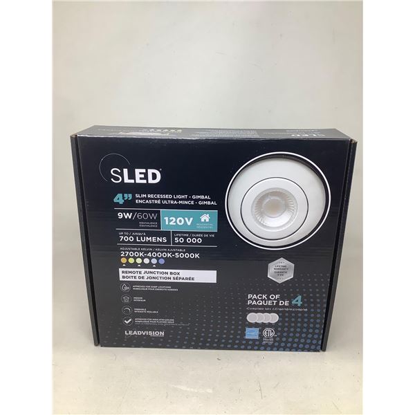 SLED 4" Slim Recessed Light Gimbal