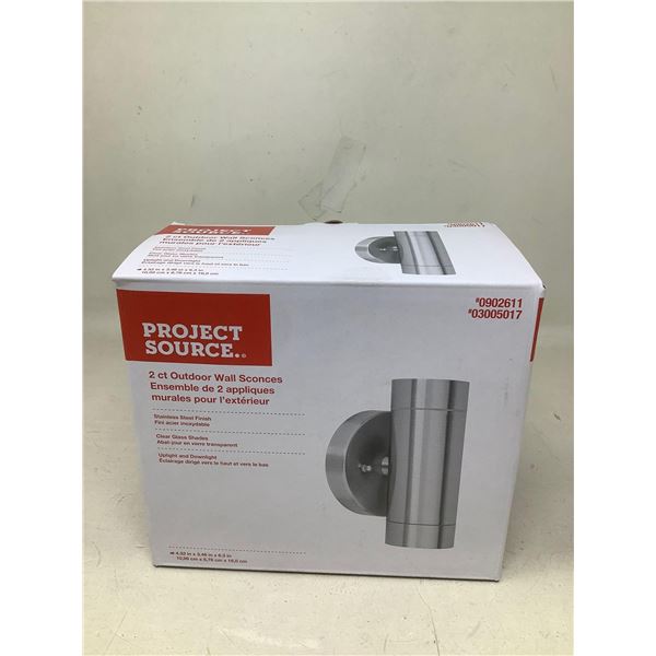 Project Source 2 Count Outdoor Wall Sconces