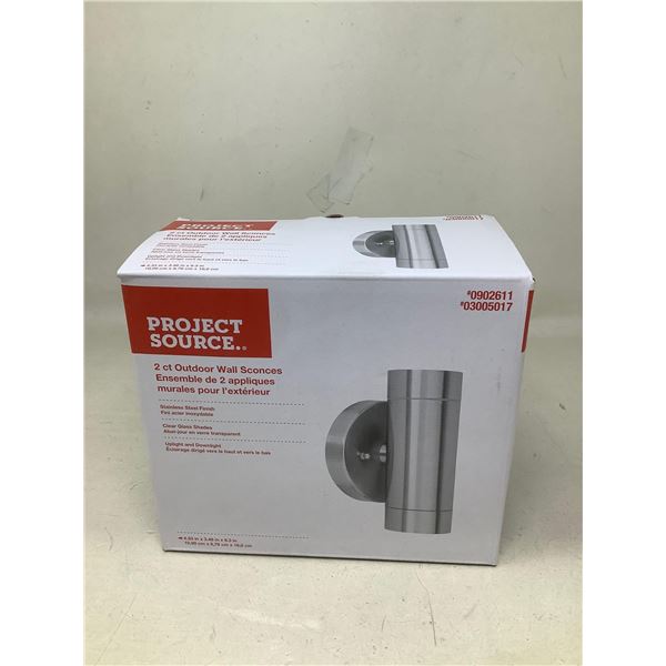 Project Source 2 Count Outdoor Wall Sconces