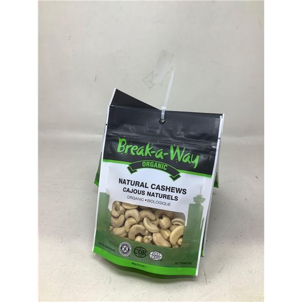 Break a Way Natural Cashews (6 X 90G)