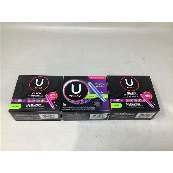 U By Kotex Lot Of 3