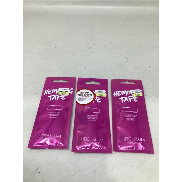 Temporary Hem Double Sided Disposable Tape Lot Of 3
