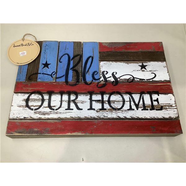 "Bless Our Home" Hangable Wall Art