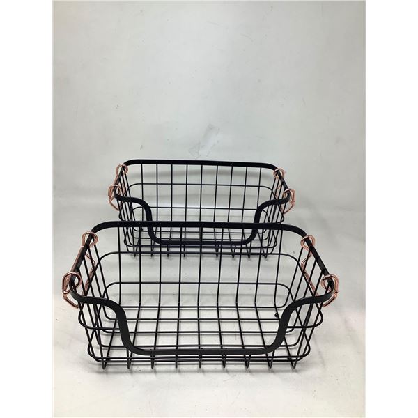 Wire Baskets Lot Of 2