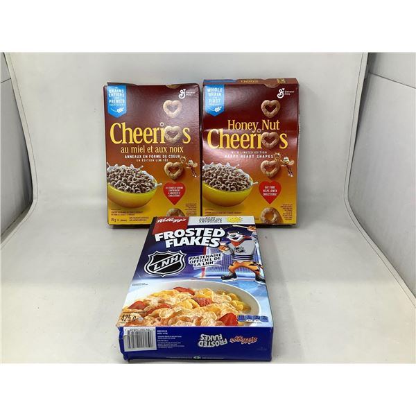 Assorted Lot Of Cereal Lot Of 3