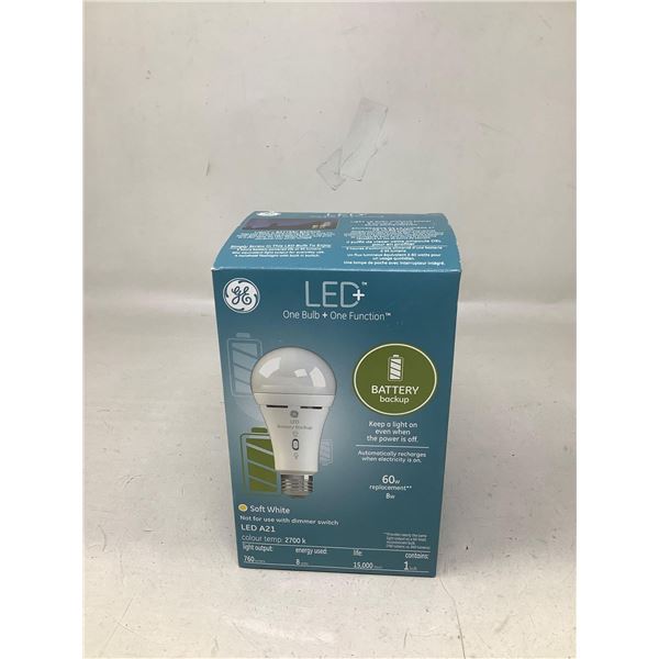LED+ Smart Light Bulb With Back Up Battery