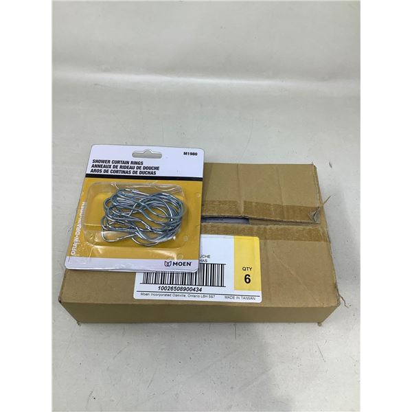 Shower Curtain Rings Lot Of 6