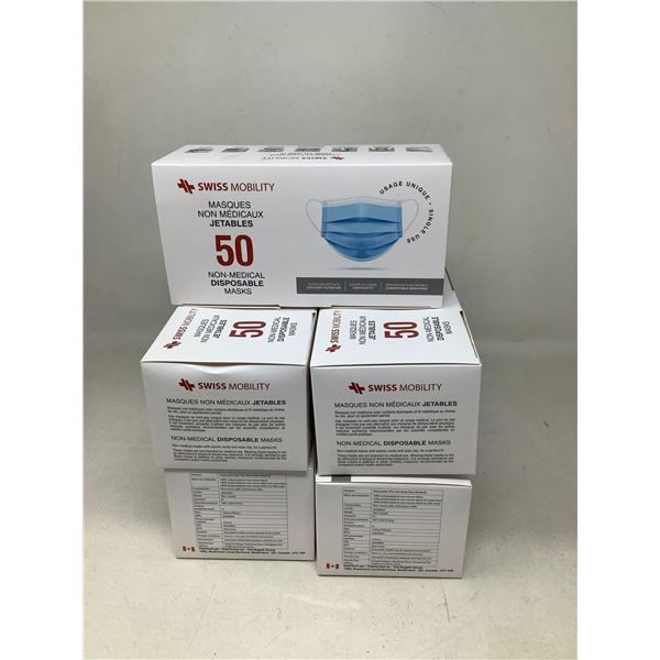 Swiss Mobility Non Medical Masks Lot Of 5