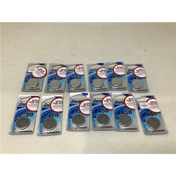 Energizer 2450 Lithium Battery Lot Of 12