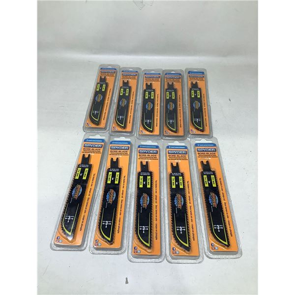 Spyder Bore Blades Lot Of 10