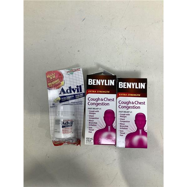 Lot Of 3 Assorted Pharmaceuticals