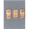 Image 1 : Fine Copper 1 Gram Wafer bar - Lot of 3
