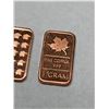 Image 2 : Fine Copper 1 Gram Wafer bar - Lot of 3
