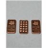 Image 3 : Fine Copper 1 Gram Wafer bar - Lot of 3