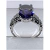 Image 1 : Blue topaz style 1.0 carat solitaire size 7 Ring