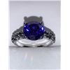 Image 2 : Blue topaz style 1.0 carat solitaire size 7 Ring
