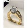 Image 3 : Ladies 1.0 carat solitaire 14K GP Ring size 7