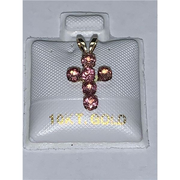 Ladies 14KT GP Gemstone Pendant