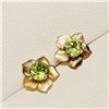 Image 3 : 10K Yellow Gold Peridot Earrings (~Size 0) (~length 0 inches) (~weight 0.47g), Made in Canada, Sugge