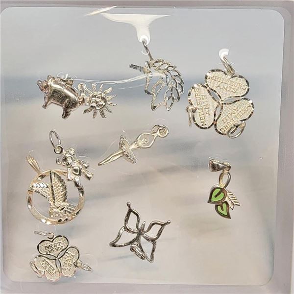 Silver Small Charms Set (~Size 0) (~length 0 inches), Suggested Retail Value $150