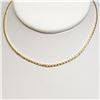 Image 1 : 10K Yellow Gold Necklace (~Size 0) (~length 17 inches) (~weight 0.83g), Made in Canada, Suggested Re