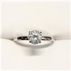 Image 1 : 10K White Gold Moissanites(0.83ct) Ring (~Size 8) (~length 0 inches) (~weight 1.12g), Made in Canada