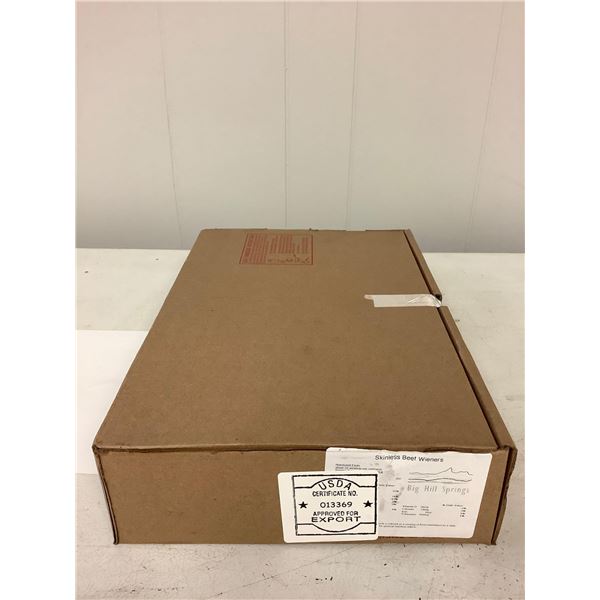 Big Hill Springs Beef Wieners case lot of 50