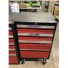 Image 1 : Metal Top Tool Box w/ Wheels In Red (21 3/4in x 16in x 28in)